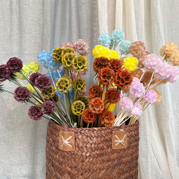 Μπουκέτο αποξηραμένων αιώνιων λουλουδιών για γάμο και διακόσμηση σπιτιού