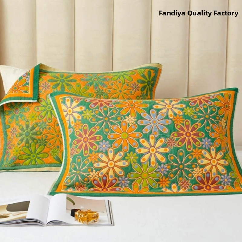 Σετ δύο μαξιλαροθηκών, 100% βαμβάκι, αντιακάρεα, με αντιολισθητικό ιμάντα, Vanbottomia power factory