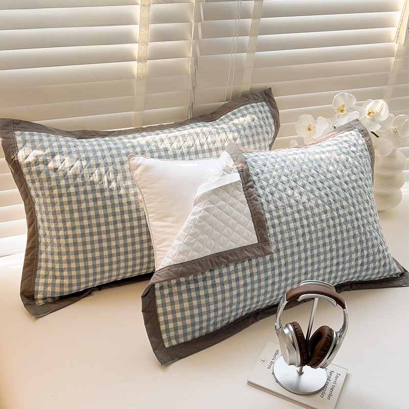 Σετ δύο μαξιλαροθηκών, 100% βαμβάκι, αντιακάρεα, με αντιολισθητικό ιμάντα, Vanbottomia power factory