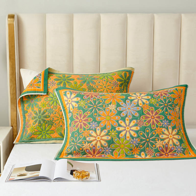 Σετ δύο μαξιλαροθηκών, 100% βαμβάκι, αντιακάρεα, με αντιολισθητικό ιμάντα, Vanbottomia power factory