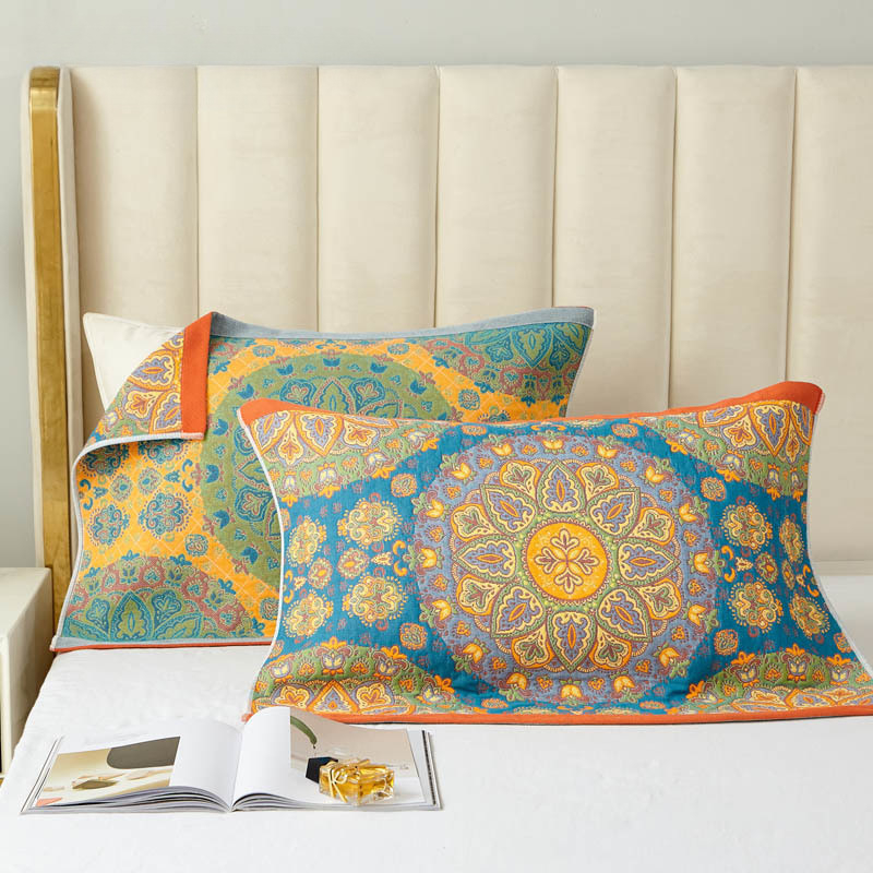 Σετ δύο μαξιλαροθηκών, 100% βαμβάκι, αντιακάρεα, με αντιολισθητικό ιμάντα, Vanbottomia power factory