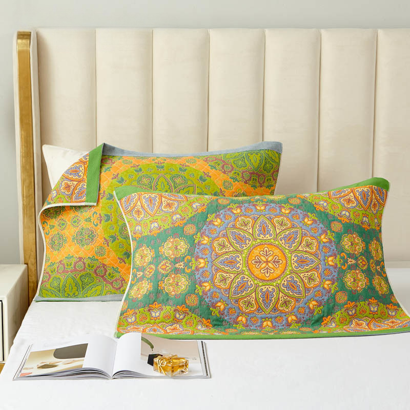 Σετ δύο μαξιλαροθηκών, 100% βαμβάκι, αντιακάρεα, με αντιολισθητικό ιμάντα, Vanbottomia power factory