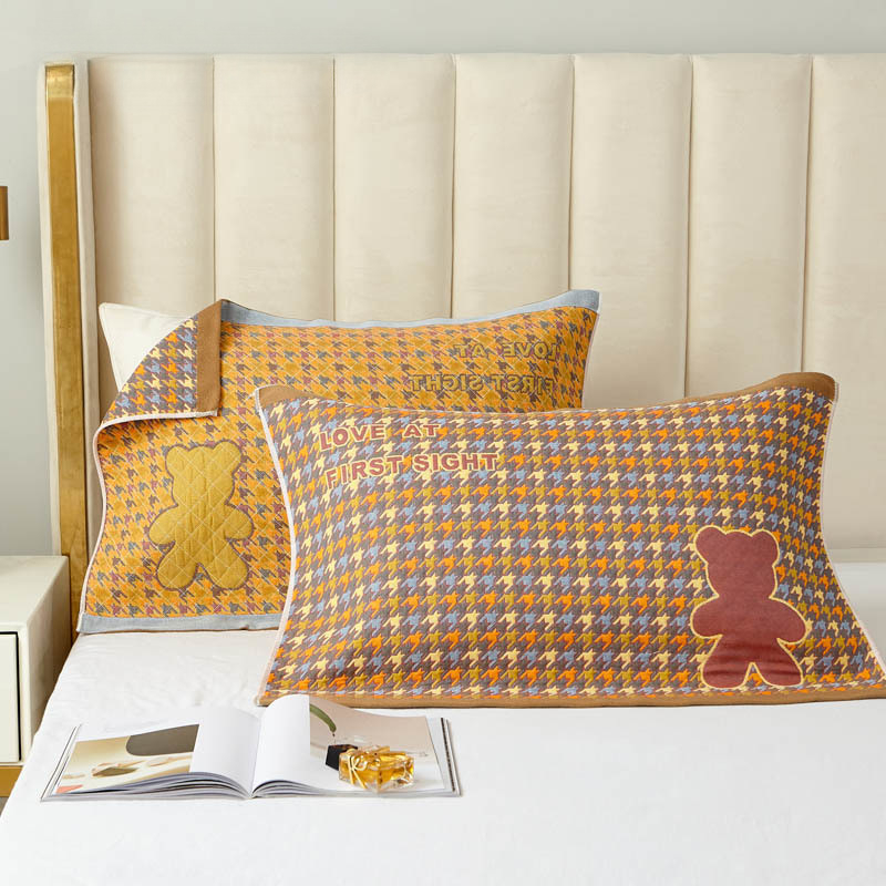 Σετ δύο μαξιλαροθηκών, 100% βαμβάκι, αντιακάρεα, με αντιολισθητικό ιμάντα, Vanbottomia power factory