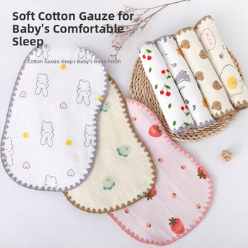 Debesėlių pagalvė kūdikiams, 100% medvilnė, dešimties sluoksnių marlė, piešinių stilius