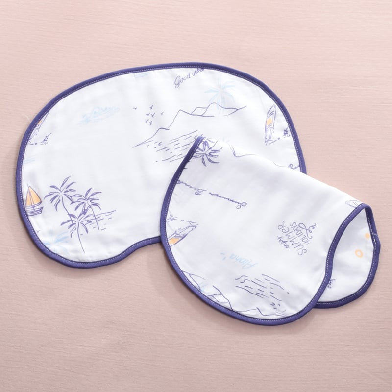 Debesėlių pagalvė kūdikiams, 100% medvilnė, dešimties sluoksnių marlė, piešinių stilius