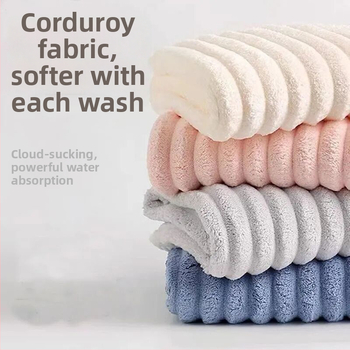 Nedves hajra szárító női sapka, nedvszívó, turbán, kettős réteg, korál fleece anyag, 150D szál, hat szálas szövés, súly kevesebb mint 30 g