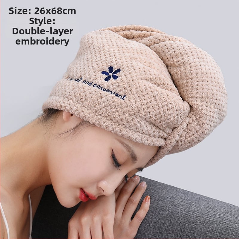 RUIDAN Hajszárító sapka, vízfelvevő, gyors szárítás, dupla réteg, poliészter, tömege több mint 200 g