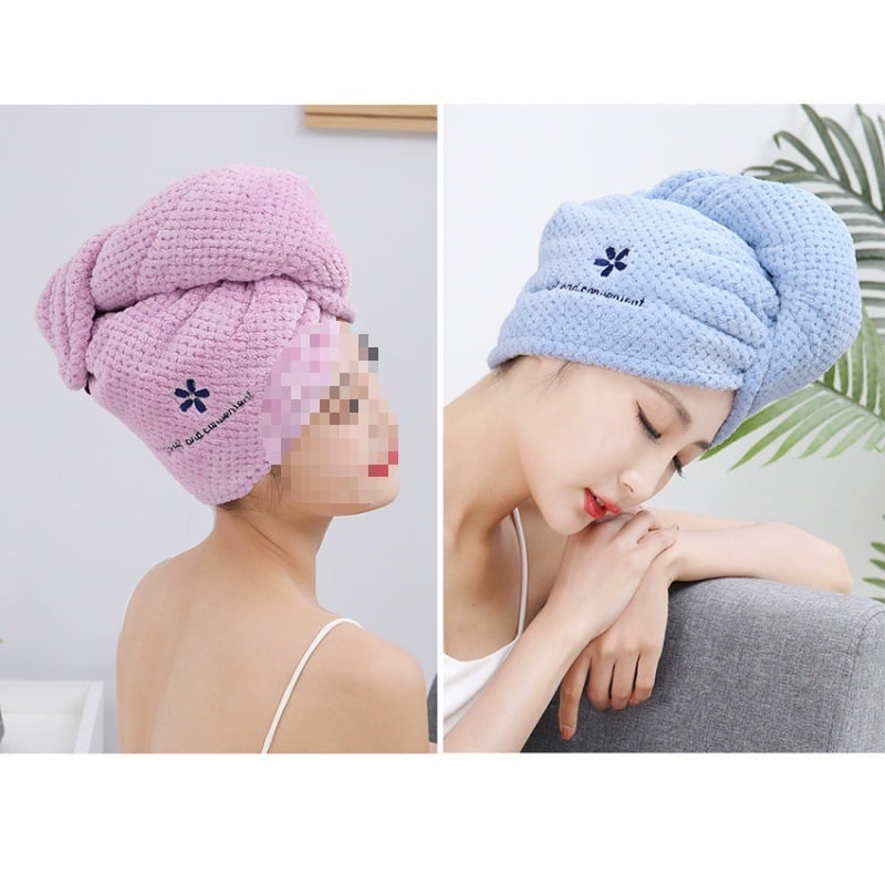 RUIDAN Hajszárító sapka, vízfelvevő, gyors szárítás, dupla réteg, poliészter, tömege több mint 200 g