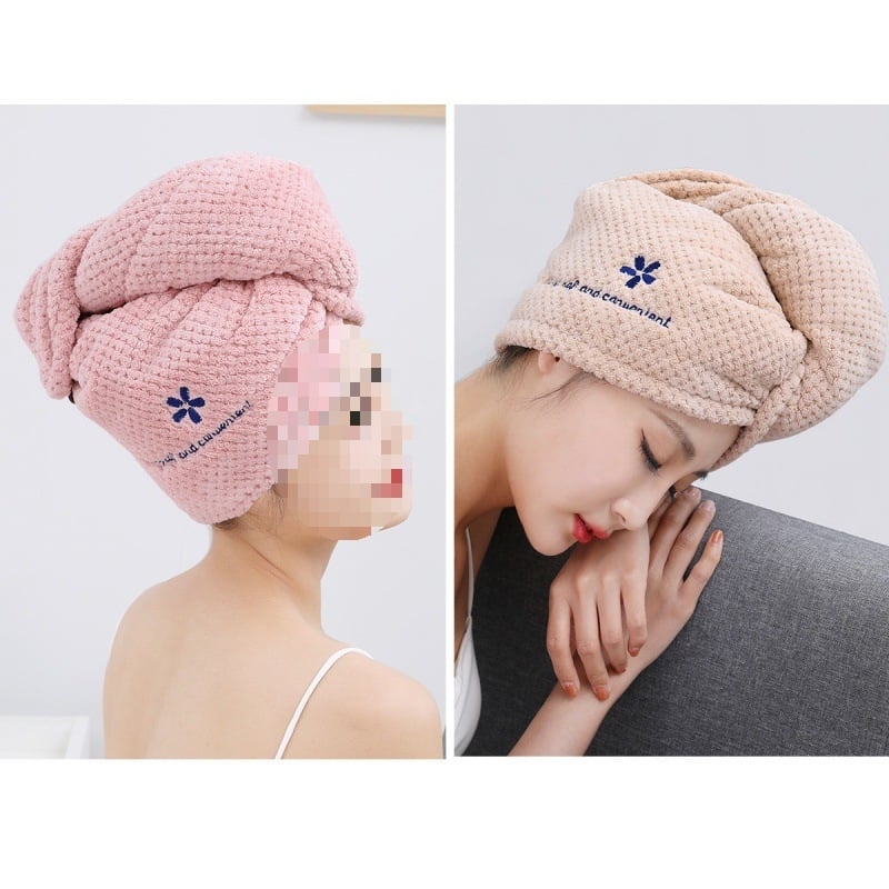 RUIDAN Hajszárító sapka, vízfelvevő, gyors szárítás, dupla réteg, poliészter, tömege több mint 200 g