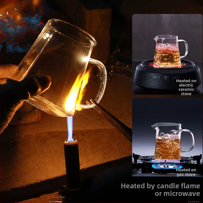 Sada čaju z tepelne odolného hrubšieho skla s integrovaným sitom na čaj a filtrom na lúhovanie