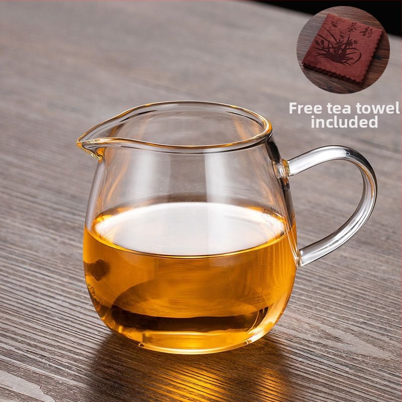 Σετ τσαγιού από θερμοανθεκτικό παχύ γυαλί με ενσωματωμένο φίλτρο για τσάι και φίλτρο έγχυσης