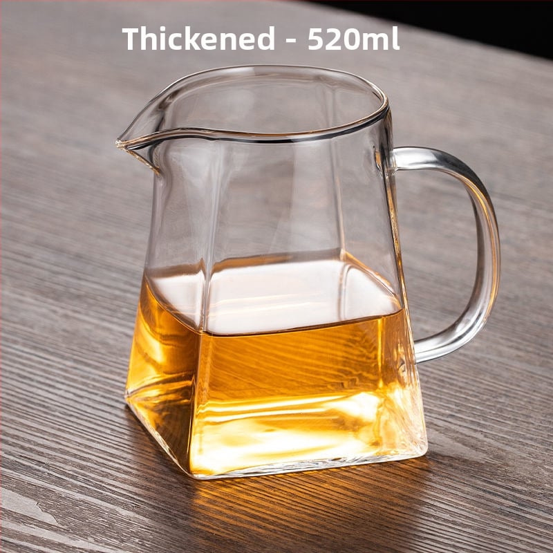 Σετ τσαγιού από θερμοανθεκτικό παχύ γυαλί με ενσωματωμένο φίλτρο για τσάι και φίλτρο έγχυσης