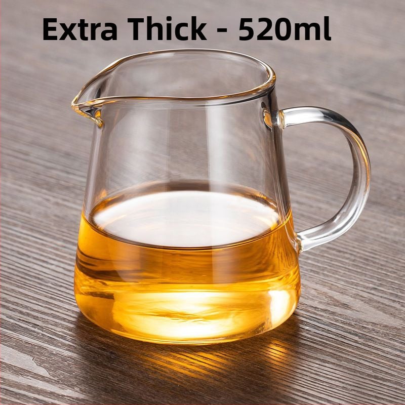 Σετ τσαγιού από θερμοανθεκτικό παχύ γυαλί με ενσωματωμένο φίλτρο για τσάι και φίλτρο έγχυσης