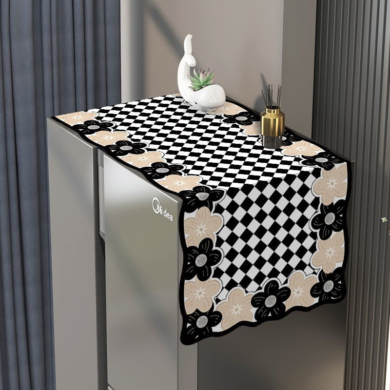 Kangasest külmkapi ülaosa kate, õli- ja määrdevastupidav, Ameerika stiilis külmikutele ühe või kahe uksega, lihtne ja kaasaegne disain