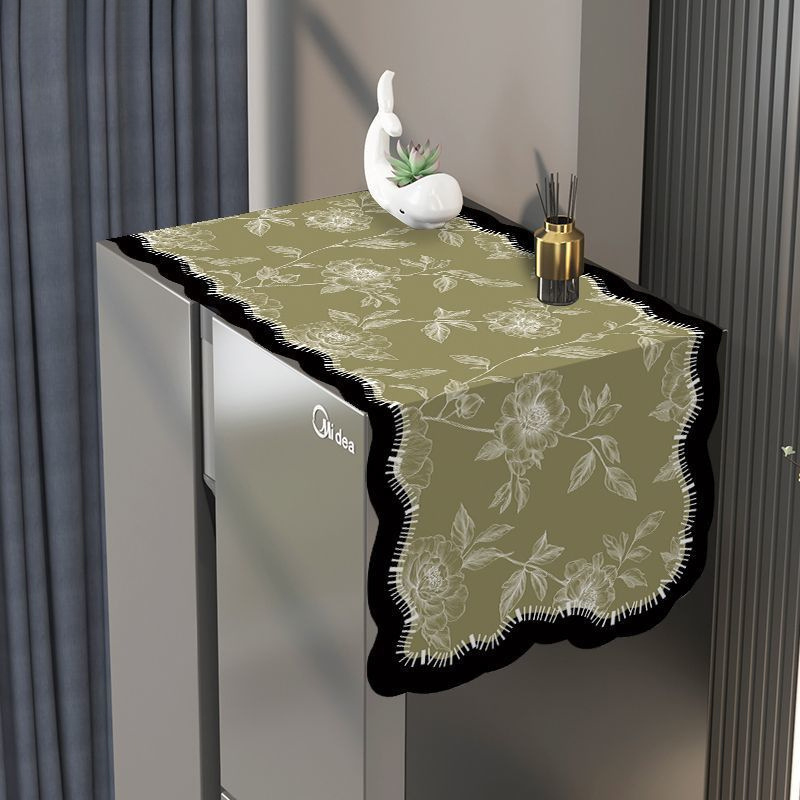 Kangasest külmkapi ülaosa kate, õli- ja määrdevastupidav, Ameerika stiilis külmikutele ühe või kahe uksega, lihtne ja kaasaegne disain