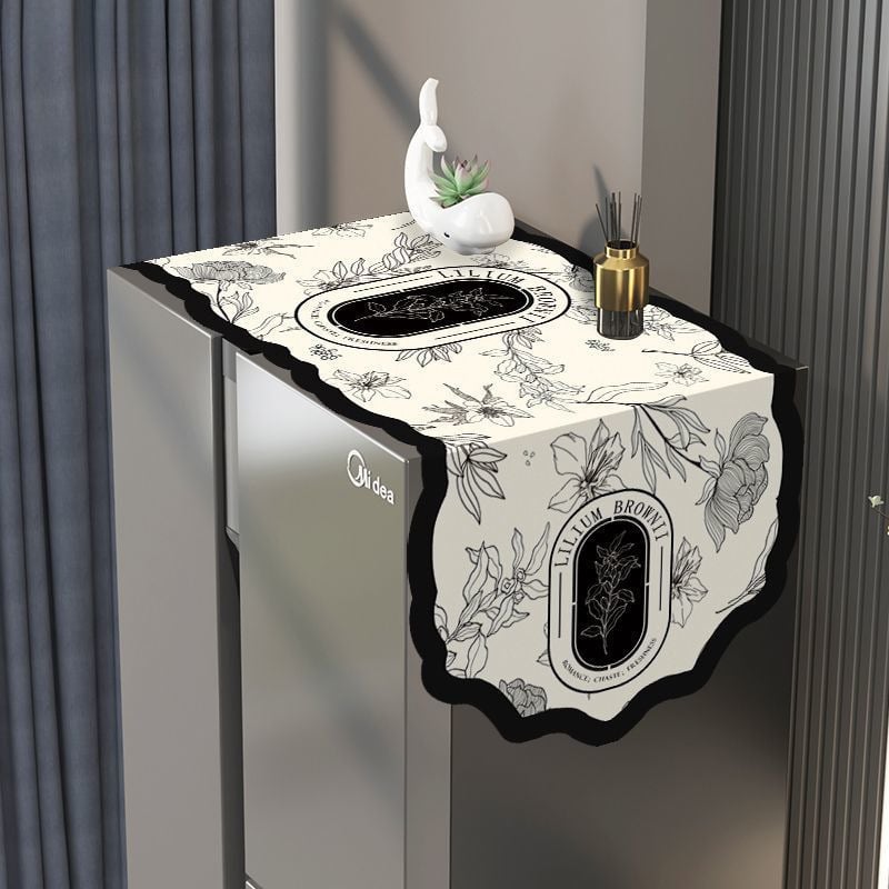 Kangasest külmkapi ülaosa kate, õli- ja määrdevastupidav, Ameerika stiilis külmikutele ühe või kahe uksega, lihtne ja kaasaegne disain