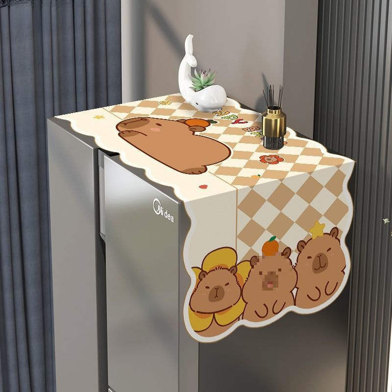 Kangasest külmkapi ülaosa kate, õli- ja määrdevastupidav, Ameerika stiilis külmikutele ühe või kahe uksega, lihtne ja kaasaegne disain