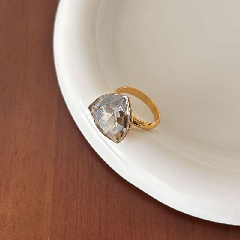 Shutong stikliniai geometrijiniai auskarai, elektroplakavimas, 925 sidabro kaiščiai, vintage aukštos kokybės dizainas