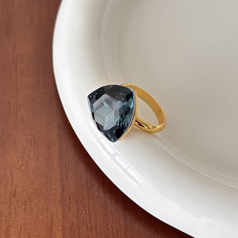 Shutong stikliniai geometrijiniai auskarai, elektroplakavimas, 925 sidabro kaiščiai, vintage aukštos kokybės dizainas