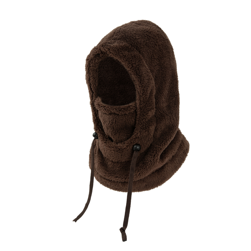 Kapuljača za djecu s dizajnom medvjeđih ušiju, otporna na vjetar, s ugrađenim ovratnikom za toplinu, Shu cotton velvet materijal, za djecu od 2 do 10 godina