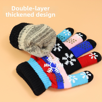 Vaikų žiemos pirštinės: megztos, jacquard raštas, palaiko šilumą, amžius 1–18