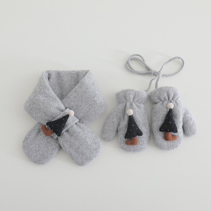 Benhui žieminės vaikų pirštinės su fliso vidumi, iš medvilnės pluošto, 2–5 metai