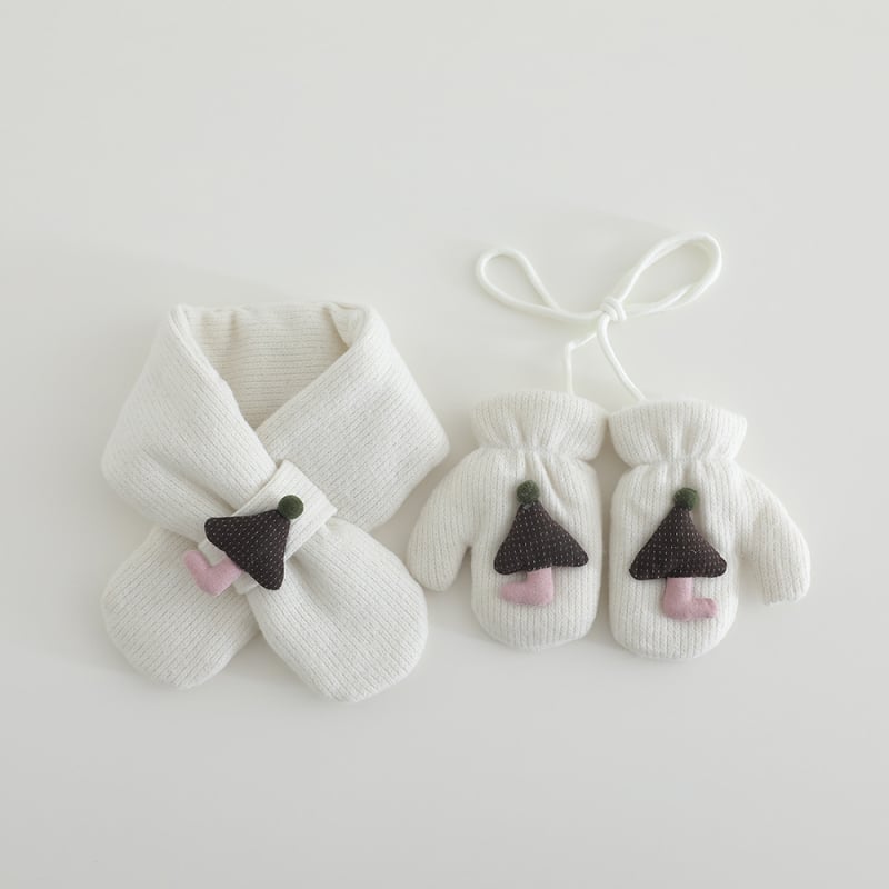 Benhui žieminės vaikų pirštinės su fliso vidumi, iš medvilnės pluošto, 2–5 metai