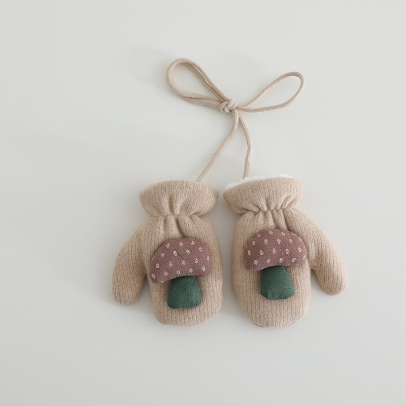 Benhui žieminės vaikų pirštinės su fliso vidumi, iš medvilnės pluošto, 2–5 metai