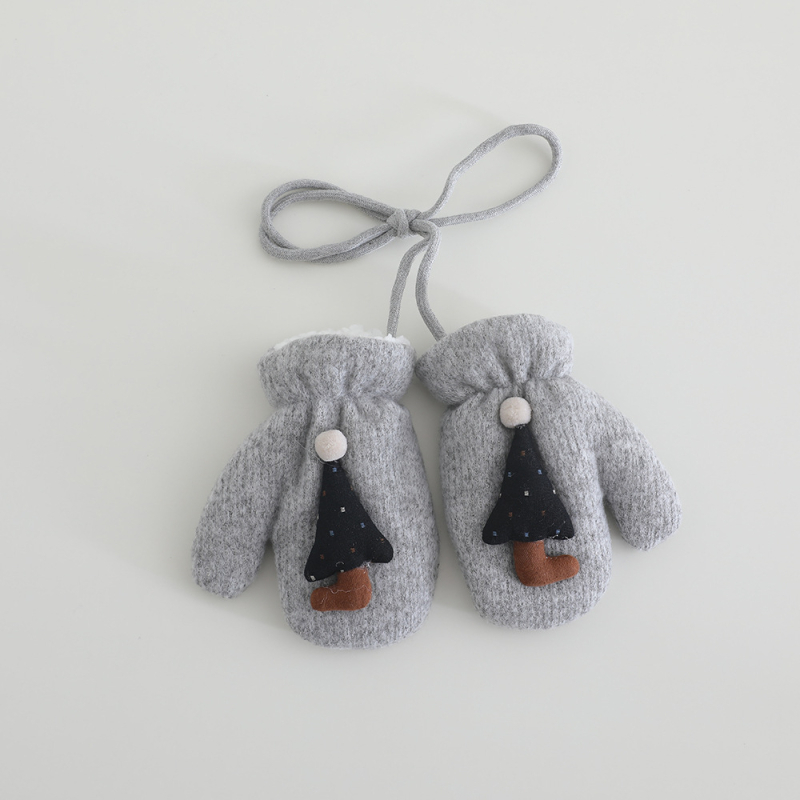 Benhui žieminės vaikų pirštinės su fliso vidumi, iš medvilnės pluošto, 2–5 metai