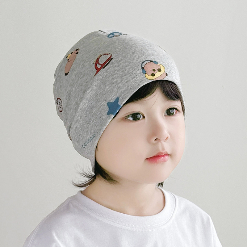 Dječja kapa s kapuljačom od pamuka, dvostruke debljine, vjetrootporna i topla (materijal: pamuk >96%; tip: kapa s kapuljačom; funkcije: prozračna, vjetrootporna, topla)