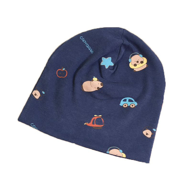 Dječja kapa s kapuljačom od pamuka, dvostruke debljine, vjetrootporna i topla (materijal: pamuk >96%; tip: kapa s kapuljačom; funkcije: prozračna, vjetrootporna, topla)