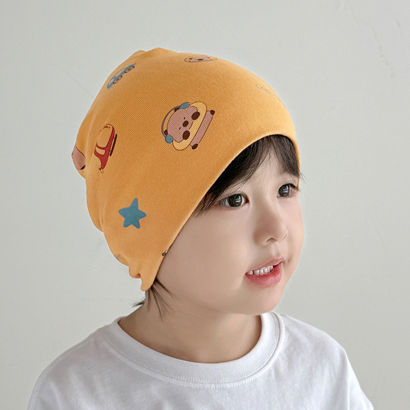 Dječja kapa s kapuljačom od pamuka, dvostruke debljine, vjetrootporna i topla (materijal: pamuk >96%; tip: kapa s kapuljačom; funkcije: prozračna, vjetrootporna, topla)