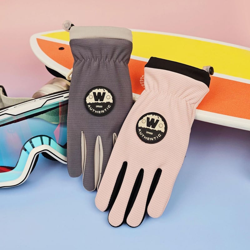 Vaikų žiemos dviračių pirštinės – vilnos pamušalas, vėjo atsparios, atsparios vandeniui, su jutikliniu ekranu, Ice Silk audinys