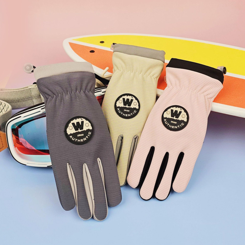 Vaikų žiemos dviračių pirštinės – vilnos pamušalas, vėjo atsparios, atsparios vandeniui, su jutikliniu ekranu, Ice Silk audinys