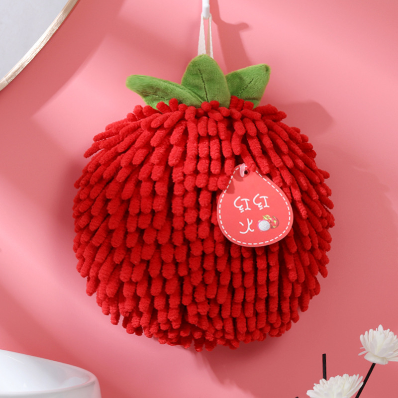 Chenille πετσέτα χεριών — κρεμαστή κουζίνας, απορροφητική, γρήγορο στέγνωμα (Υλικό: coral fleece; Νήμα: Chenille; Βάρος: 80–100 g; Διαμόρφωση: Ναι; Διαδικασία: κέντημα, απλό ύφανση)