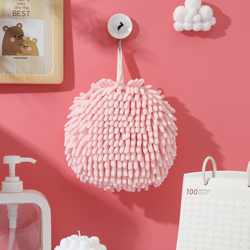 Chenille πετσέτα χεριών — κρεμαστή κουζίνας, απορροφητική, γρήγορο στέγνωμα (Υλικό: coral fleece; Νήμα: Chenille; Βάρος: 80–100 g; Διαμόρφωση: Ναι; Διαδικασία: κέντημα, απλό ύφανση)