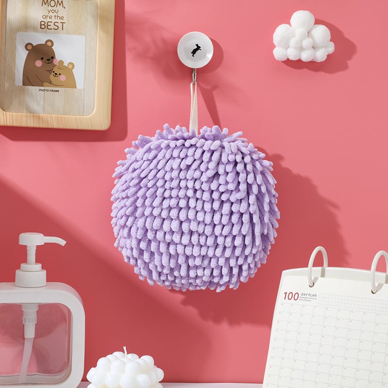 Chenille πετσέτα χεριών — κρεμαστή κουζίνας, απορροφητική, γρήγορο στέγνωμα (Υλικό: coral fleece; Νήμα: Chenille; Βάρος: 80–100 g; Διαμόρφωση: Ναι; Διαδικασία: κέντημα, απλό ύφανση)