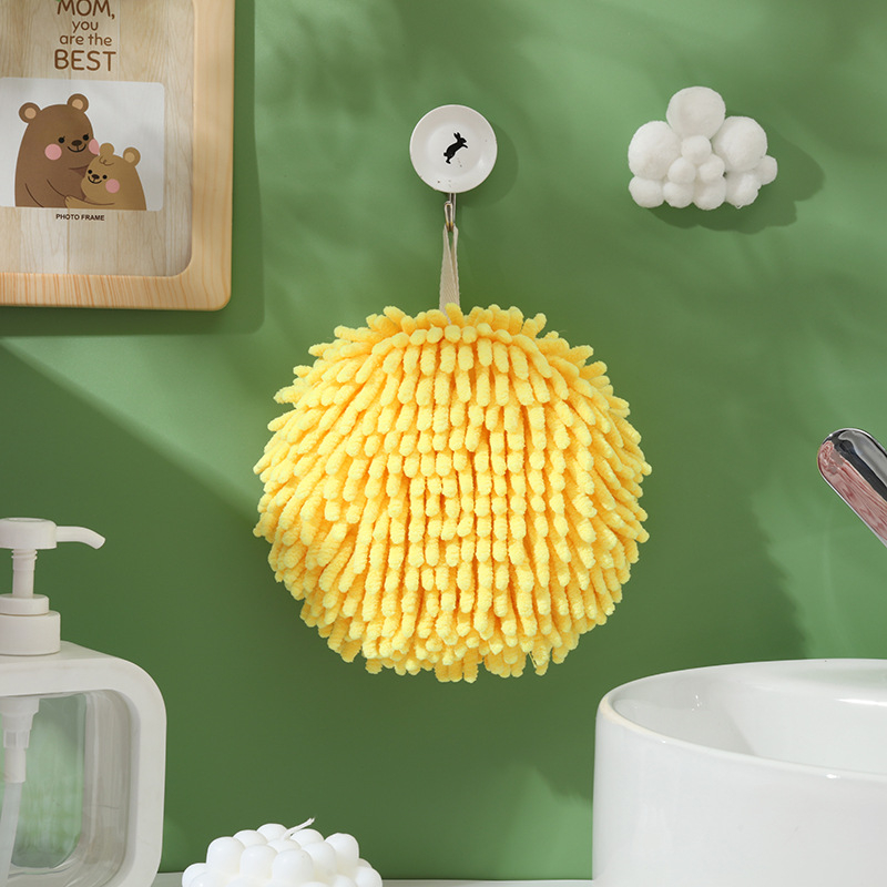 Chenille πετσέτα χεριών — κρεμαστή κουζίνας, απορροφητική, γρήγορο στέγνωμα (Υλικό: coral fleece; Νήμα: Chenille; Βάρος: 80–100 g; Διαμόρφωση: Ναι; Διαδικασία: κέντημα, απλό ύφανση)