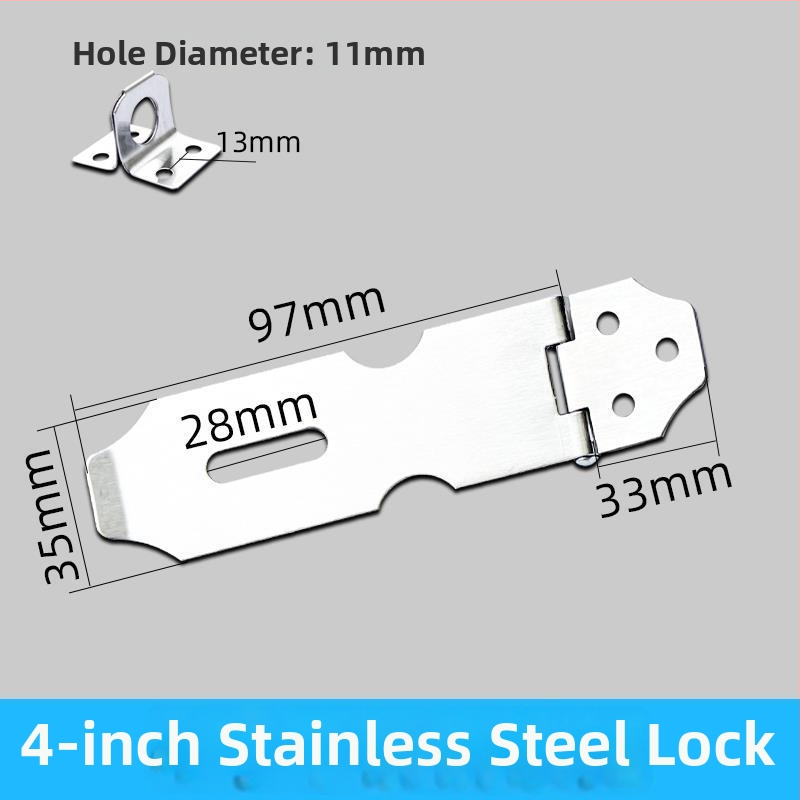 Nerūdijančio plieno durų užrakinimo mechanizmas – sunkiojo tipo užraktas durims ir spintelėms (Medžiaga: nerūdijantis plienas; Typas: sunkiojo tipo užraktas; Stilius: naujas kinų stilius)