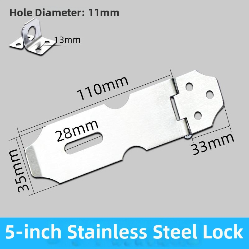 Nerūdijančio plieno durų užrakinimo mechanizmas – sunkiojo tipo užraktas durims ir spintelėms (Medžiaga: nerūdijantis plienas; Typas: sunkiojo tipo užraktas; Stilius: naujas kinų stilius)