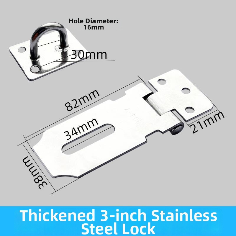 Nerūdijančio plieno durų užrakinimo mechanizmas – sunkiojo tipo užraktas durims ir spintelėms (Medžiaga: nerūdijantis plienas; Typas: sunkiojo tipo užraktas; Stilius: naujas kinų stilius)