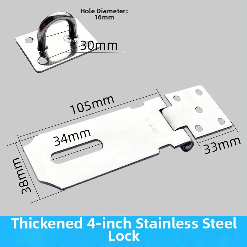 Nerūdijančio plieno durų užrakinimo mechanizmas – sunkiojo tipo užraktas durims ir spintelėms (Medžiaga: nerūdijantis plienas; Typas: sunkiojo tipo užraktas; Stilius: naujas kinų stilius)
