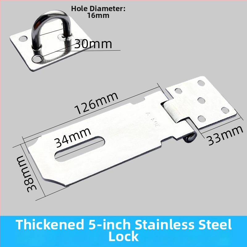 Nerūdijančio plieno durų užrakinimo mechanizmas – sunkiojo tipo užraktas durims ir spintelėms (Medžiaga: nerūdijantis plienas; Typas: sunkiojo tipo užraktas; Stilius: naujas kinų stilius)