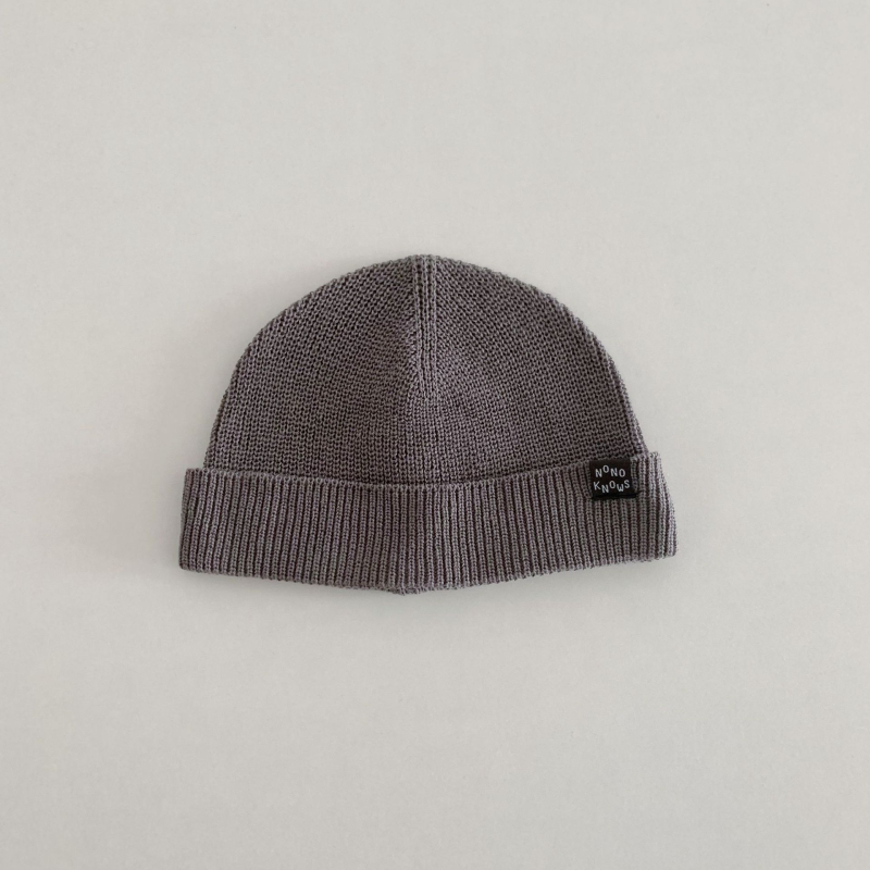 Pletena dječja kapa s zaštitom za uši, jesen, vunena mješavina, kupolasti vrh