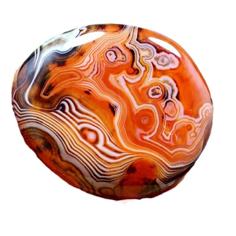 Agāta kulons ar dabisku akmeni, polēta virsma, dabiskā forma, karājams dekors, jauns ķīniešu stils