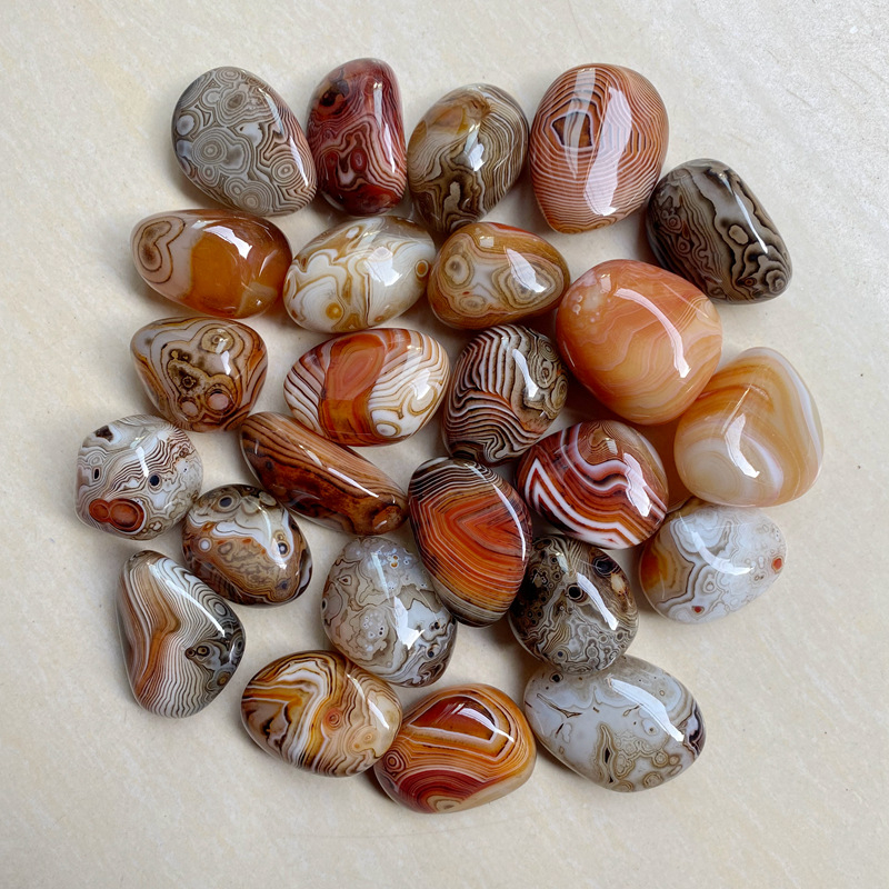 Agāta kulons ar dabisku akmeni, polēta virsma, dabiskā forma, karājams dekors, jauns ķīniešu stils