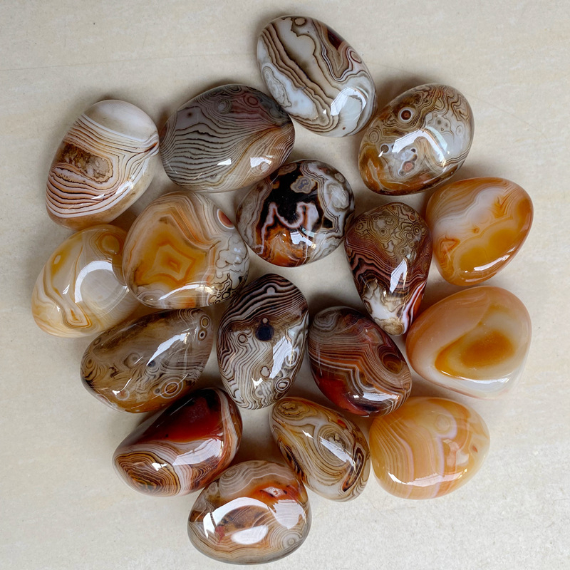 Agāta kulons ar dabisku akmeni, polēta virsma, dabiskā forma, karājams dekors, jauns ķīniešu stils