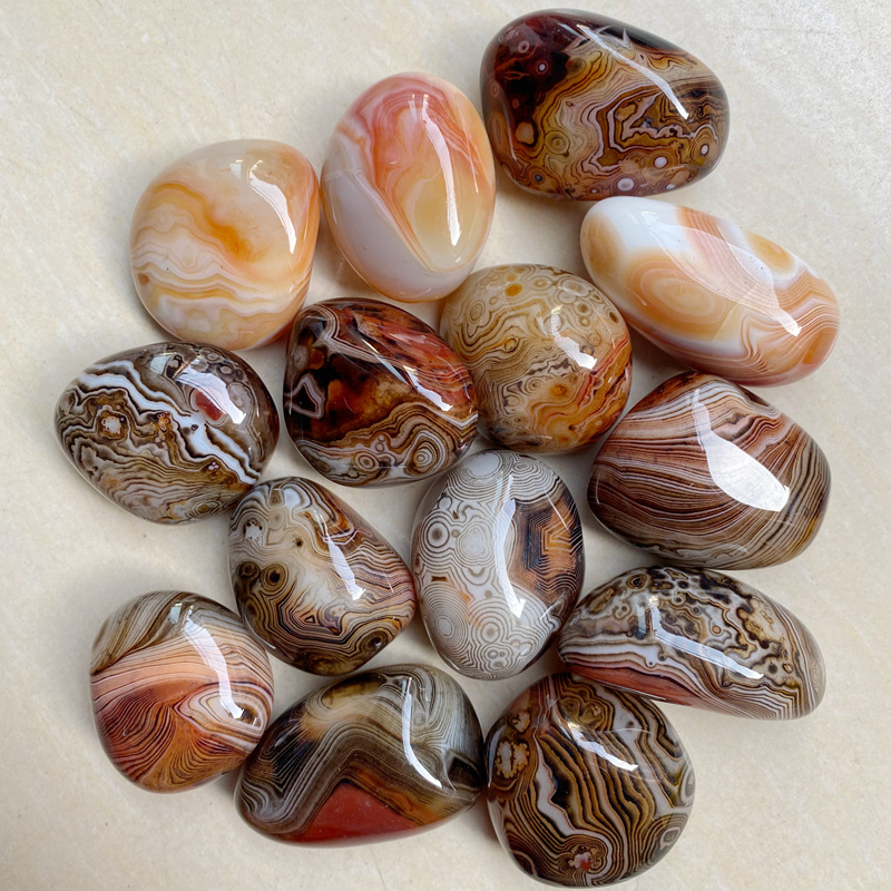 Agāta kulons ar dabisku akmeni, polēta virsma, dabiskā forma, karājams dekors, jauns ķīniešu stils