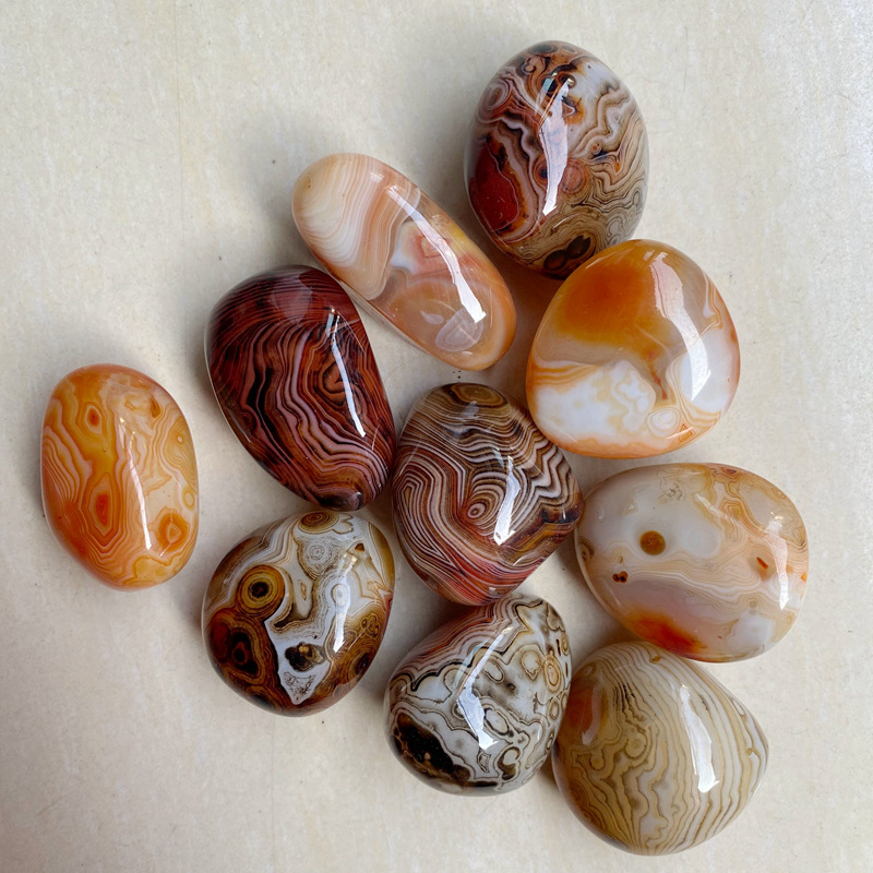 Agāta kulons ar dabisku akmeni, polēta virsma, dabiskā forma, karājams dekors, jauns ķīniešu stils