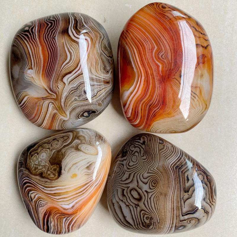 Agāta kulons ar dabisku akmeni, polēta virsma, dabiskā forma, karājams dekors, jauns ķīniešu stils